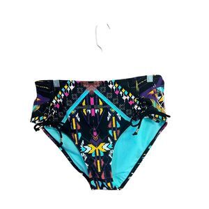 Time & Tru High Waist Swim Bottoms Sz L 12/14 NWT